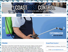 Tablet Screenshot of coastpestcontrolor.com